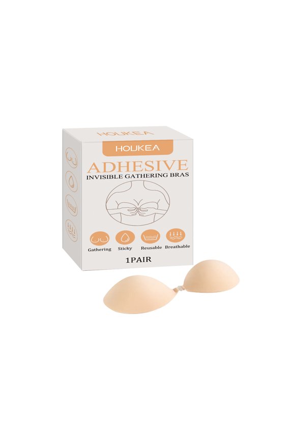 Houkea Invisible Bra Invisible Comfortable Push-Up Firm Fit Lifts and Shapes the Chest to Create a Curvy Shape