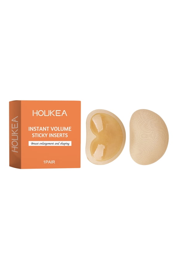Houkea Sponge Self-Adhesive Bra Pads Firm Plump Lift Women's Bust Support Anti-Sagging