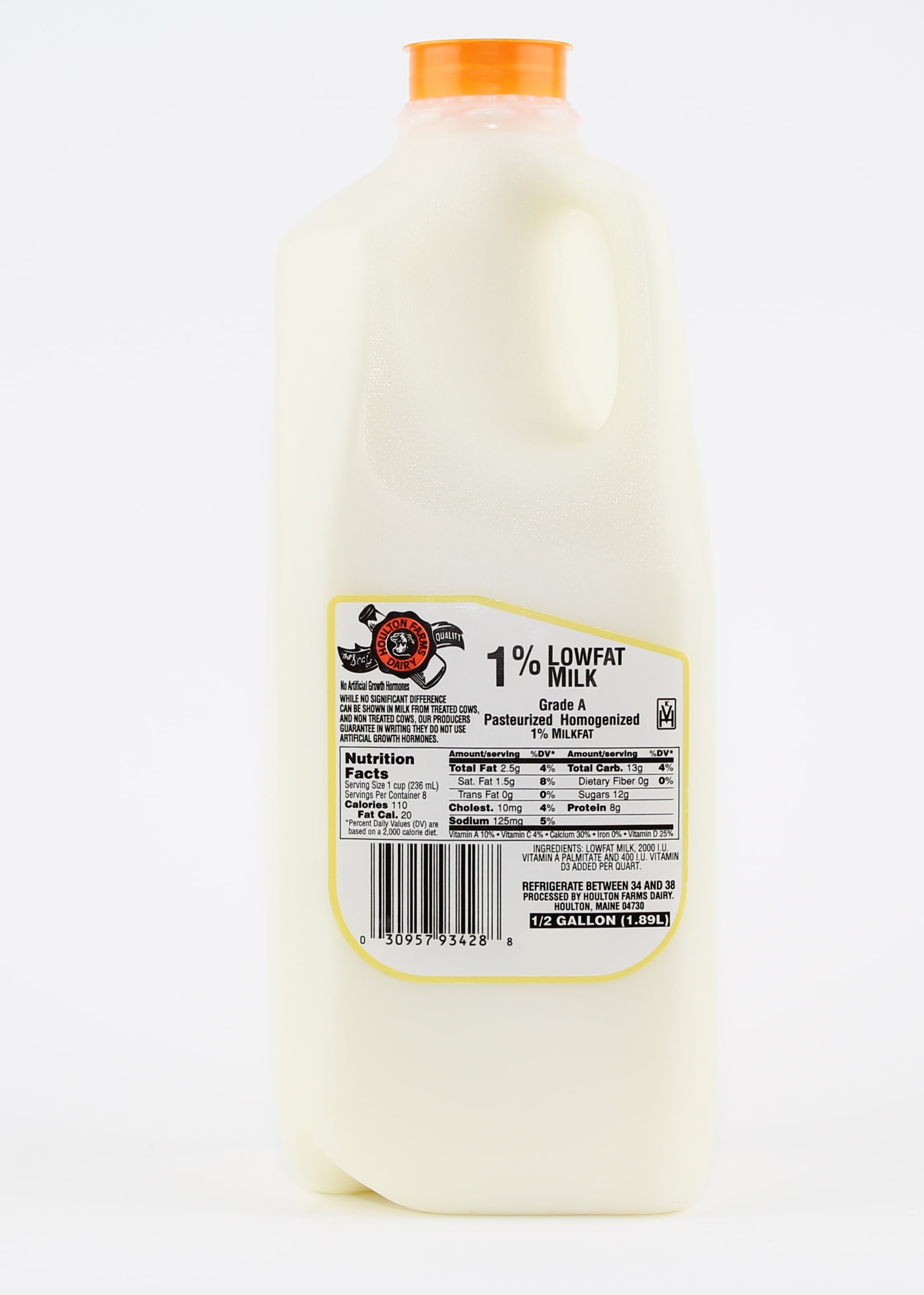 Houlton Farms Dairy 1 LowFat Milk, 64 Fl. Oz.