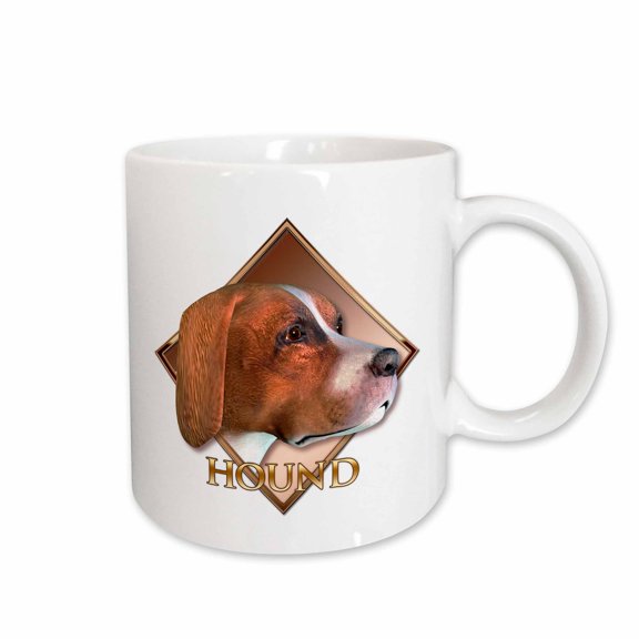 3drose, Hound Dog, 15oz Mug