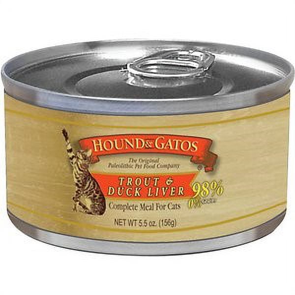 Hound Gatos Trout Duck Liver Cat Food 5.5 oz Walmart