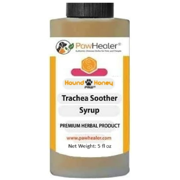 Trachea Soother: Hound Honey Syrup for Cough - Natural Herbal Remedy for Symptoms of Collapsed Trachea