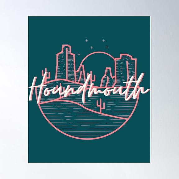 Houndmouth Neon Sign Poster, 24x36 UNFRAMED