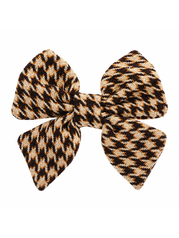 Houndstooth Collar Bow