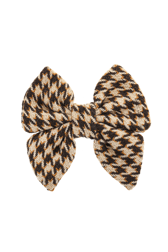 Houndstooth Collar Bow by Fetchin Co'