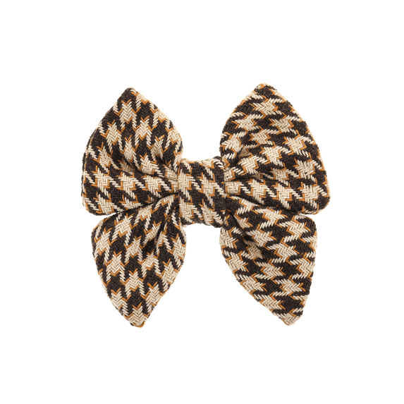 Houndstooth Collar Bow by Fetchin Co'