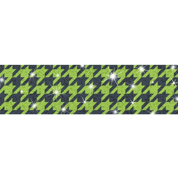 Houndstooth Green Bolder Borders  Sparkle Plus [T85426]