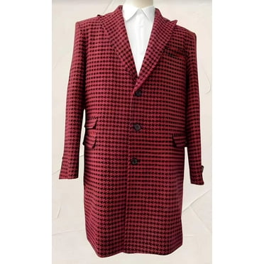 Houndstooth Overcoat Houndstooth Topcoat Houndstooth Checker Car Coat