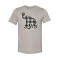 thumbnail image 1 of Houndstooth Shirt, Alabama Shirt, Houndstooth Elephant, Roll Tide Shirt, Unisex Fit, Alabama Football, Houndstooth, Gift For Him, Football, Heather Stone, XL, 1 of 1