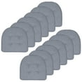 thumbnail image 1 of Houndstooth U-Shaped 16 x 17 Memory Foam Chair Pad Navy 12 Pack, 1 of 3
