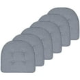 thumbnail image 1 of Houndstooth U-Shaped 16 x 17 Memory Foam Chair Pad Navy 6 Pack, 1 of 3
