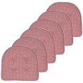 thumbnail image 1 of Houndstooth U-Shaped 16 x 17 Memory Foam Chair Pad Red 6 Pack, 1 of 3