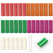 Hounyou 30 Pcs Aligner Chewies, Resuable Aligner Retainer Chewy White, Red, Green, Orange, Purple