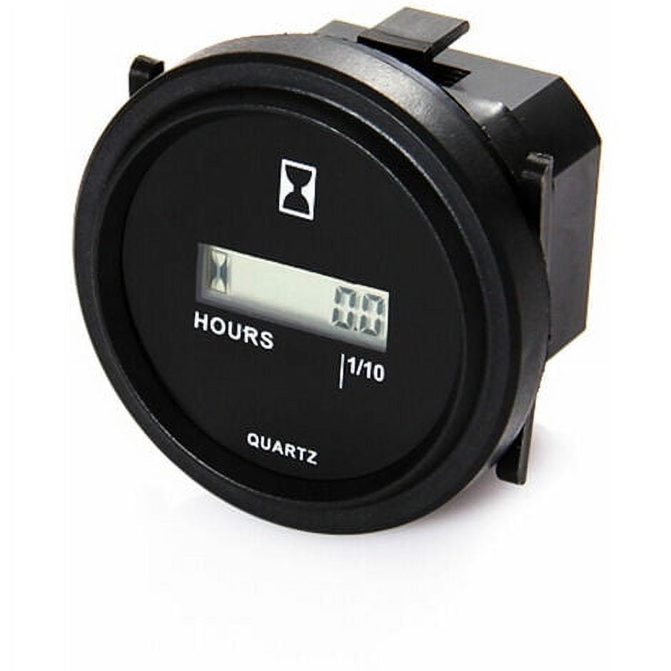 Hour Meter Round LCD Quartz Hour Meter AC86230V for Fork Cart Golf