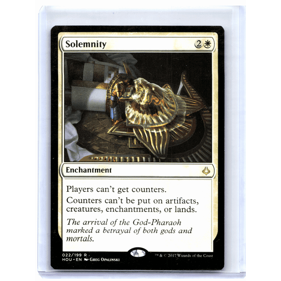 Hour of Devastation Solemnity Nonfoil Rare #022