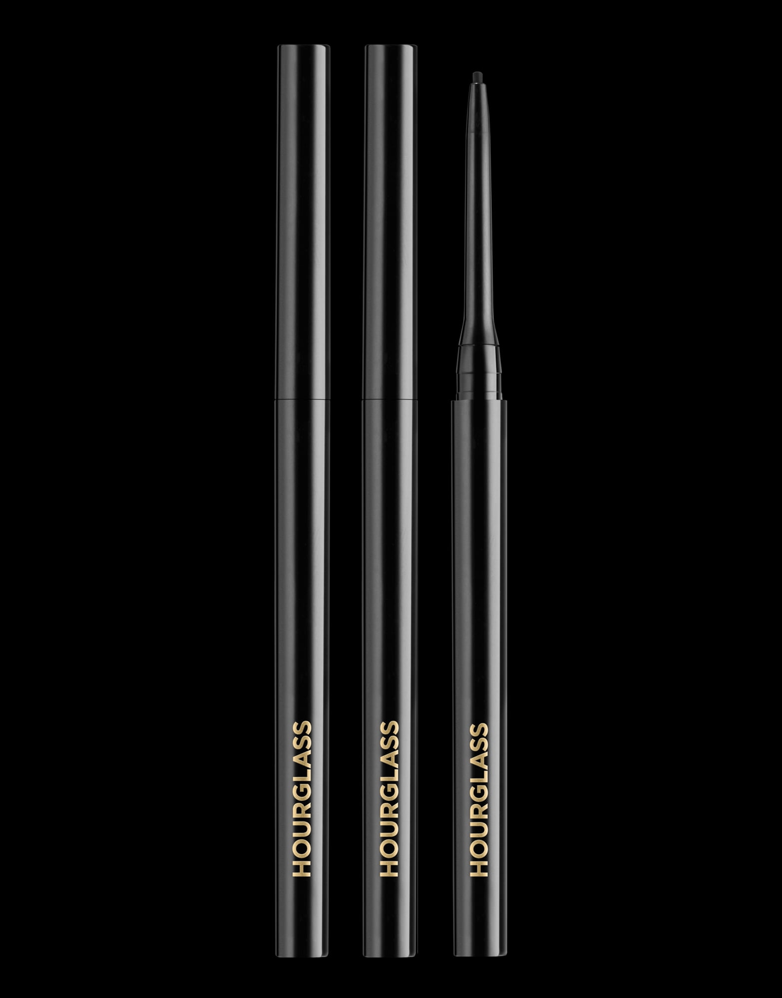 Hourglass 1.5mm Mechanical Gel Eyeliner Trio Obsidian 0.002 oz x 3 *New in Box*