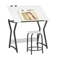 thumbnail image 1 of Hourglass 2 Pc. Craft Set Drafting Table 30" High with Angle Adjustable Top and Stool-13296, 1 of 8