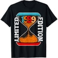 thumbnail image 1 of Hourglass 25 Year Old 1999 Limited Edition 25th Birthday T-Shirt men and women can wear, black, white, gifts, 1 of 4
