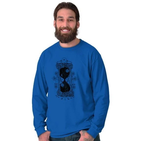 Hourglass Celestial Symbol Beautiful Long Sleeve TShirt Men Women Brisco Brands L