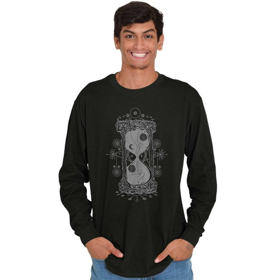 Hourglass Celestial Symbol Beautiful Long Sleeve TShirt Men Women Brisco Brands S