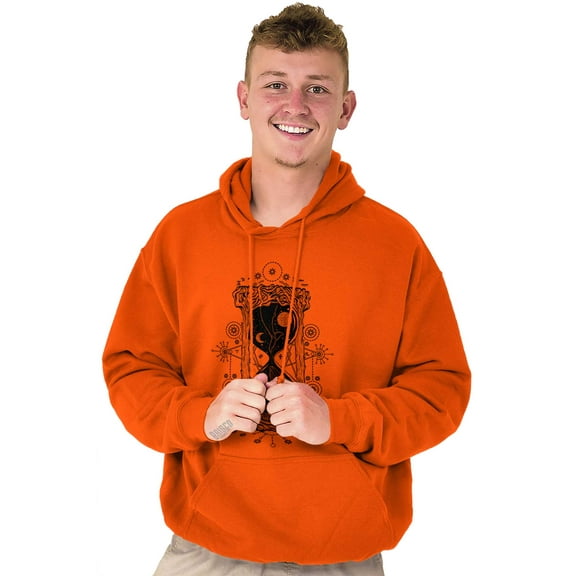 Hourglass Celestial Symbol Beautiful Unisex Plus Fleece Graphic Hoodie Brisco Brands 2X