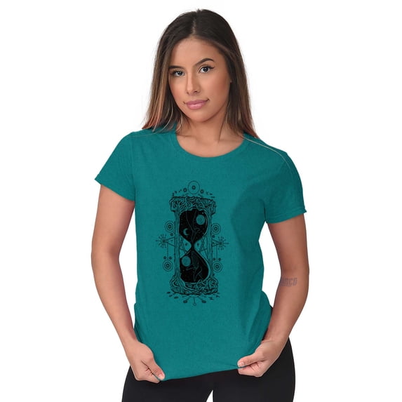 Hourglass Celestial Symbol Beautiful Women's T Shirt Ladies Tee Brisco Brands 2X