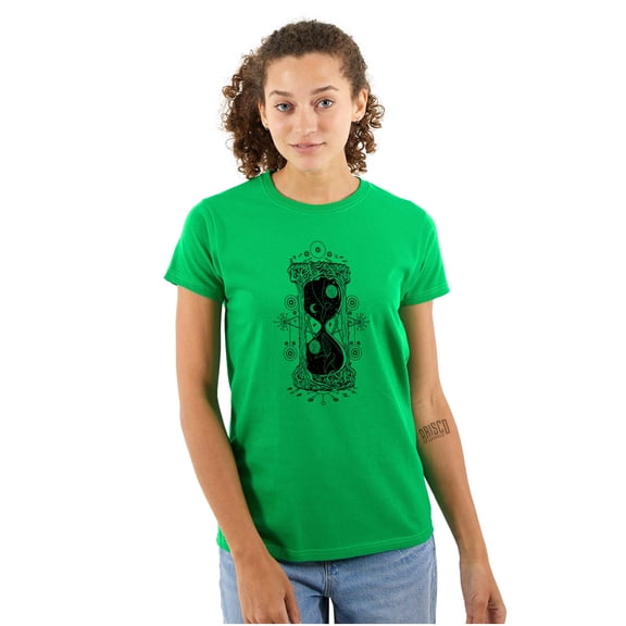 Hourglass Celestial Symbol Beautiful Womens Slim Fit Graphic Tee Brisco Brands M
