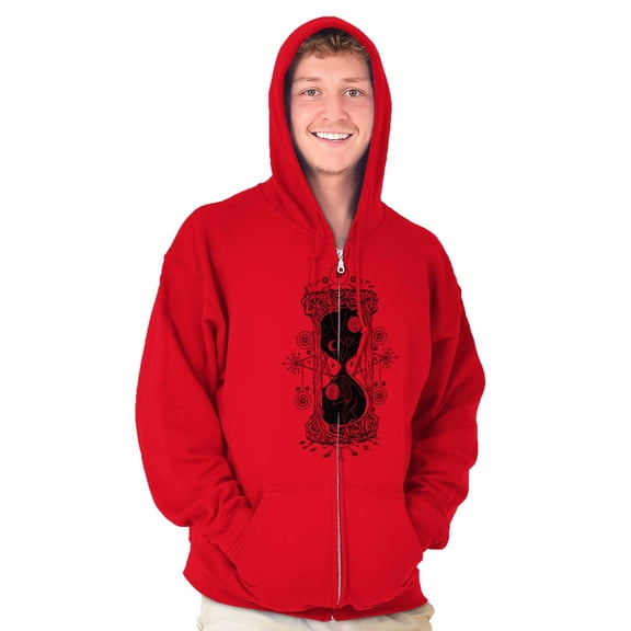 Hourglass Celestial Symbol Beautiful Zip Up Hoodie Men's Women's Brisco Brands L