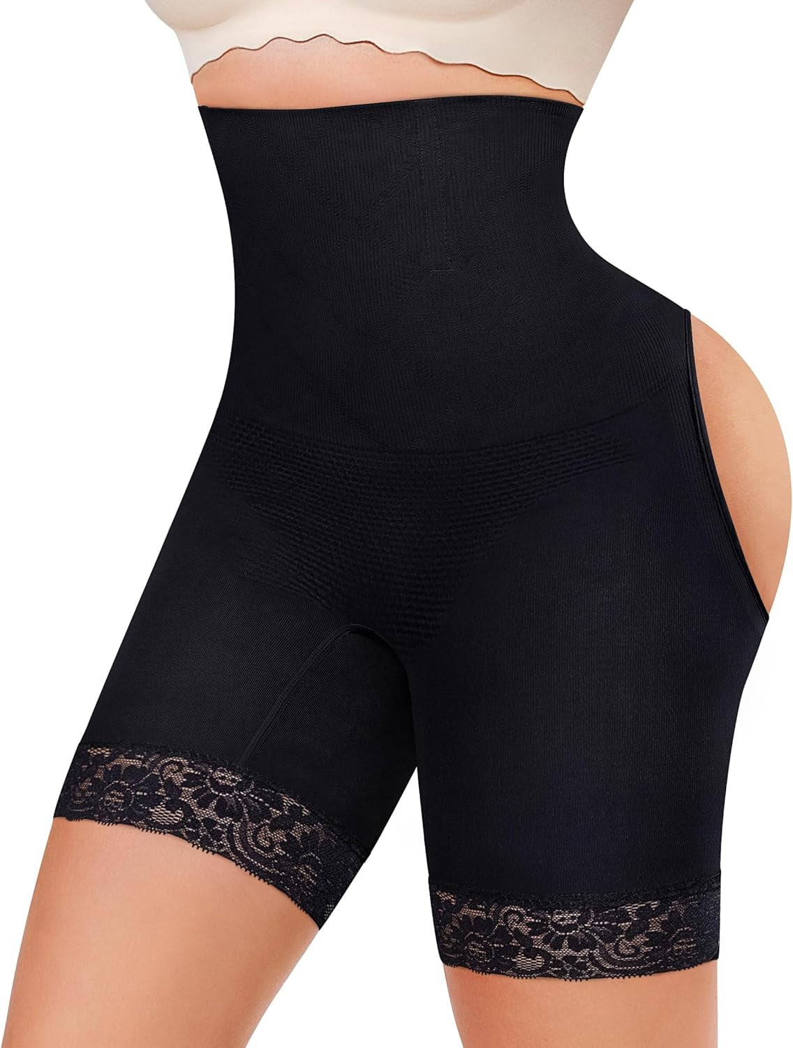 Culottes Shapewear Rembourrées Pour Femmes - Effet Push-up Et Galbe Fessier - Tummy Control - 2 Pièces - Coupe Seamless