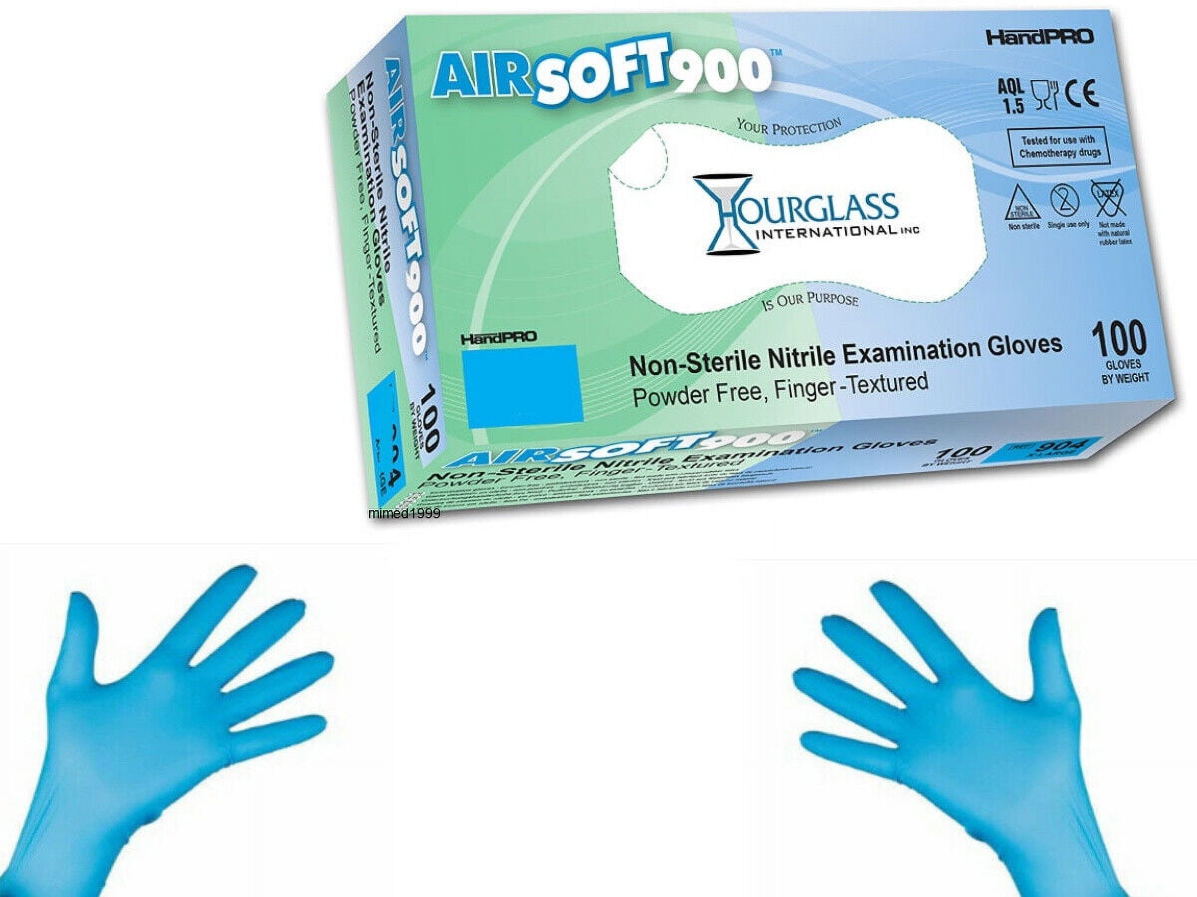Hourglass HandPRO AirSoft900 Nitrile Glove, Exam, Powder Free, 240mm