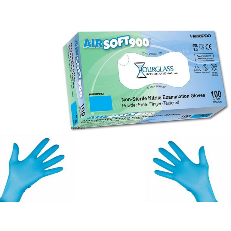 Hourglass HandPRO AirSoft900 Nitrile Glove, Exam, Powder Free