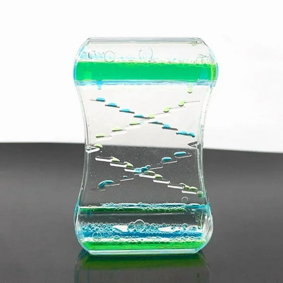 Hourglass Liquid Motion Timer – Two-Color Oil Drop Ladder, Relaxing Desk Toy & Home Decor