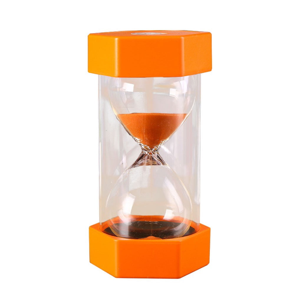 Colorful Sand Timer Hourglass - 8 Minute Wood Frame, For Kitchen, Games, Kids, Classroom, Decor (Pink)