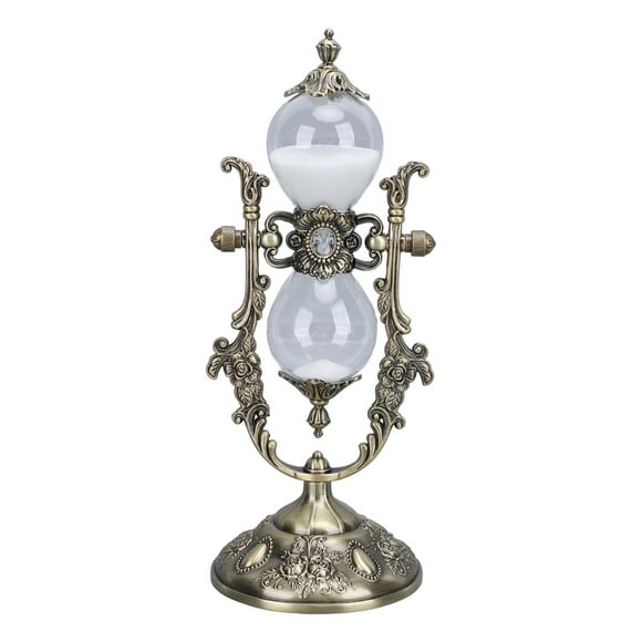 Hourglass Timer 360 Degree Rotating Antique Hourglass with Sand Vintage for Meditation