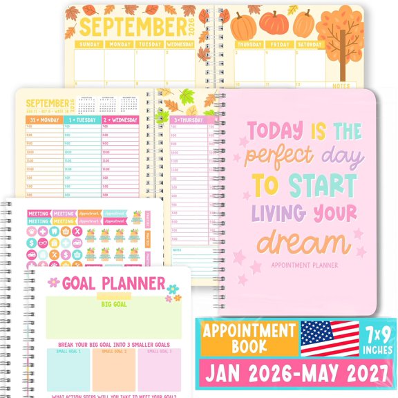 Hourly Appointment Book 2026-2027 - Appt Book 2026, Hourly Daily Weekly Monthly 2026 Appointment Planner, Schedule Planner, Scheduling Books, Appointments Calendar Home Office Business