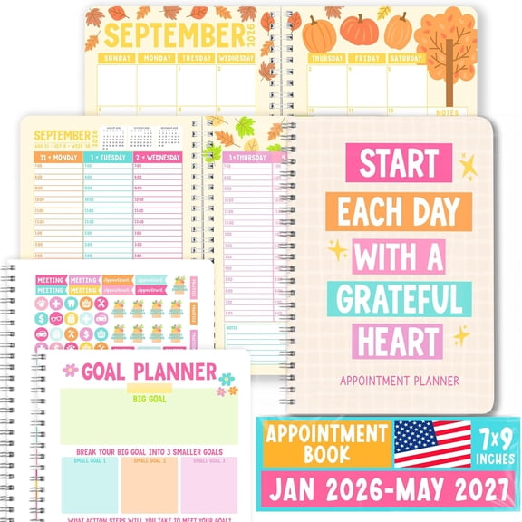 Hourly Appointment Book 2026-2027 - Appt Book 2026, Hourly Daily Weekly Monthly 2026 Appointment Planner, Schedule Planner, Scheduling Books, Appointments Calendar Home Office Business