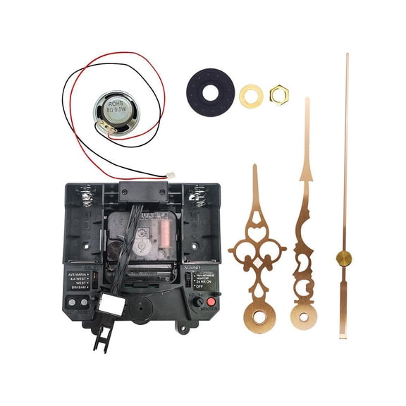 Hourly Chime Pendulum Quartz Clock Movement with Melody for DIY Wall Clock Repair