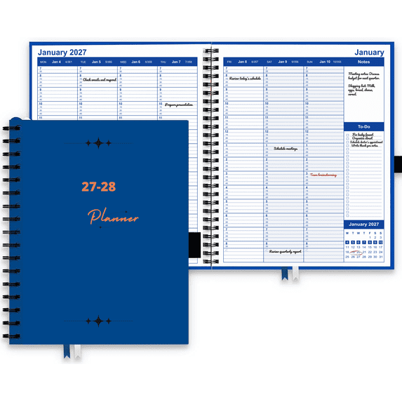 Hourly Planner 2027-2028 by StriveZen, January 2027 - July 2028, Weekly Appointment Book, Daily Scheduling Calendar, Medical, Business, 15 minutes, Pockets, Large, HARDCOVER, 8.5x11