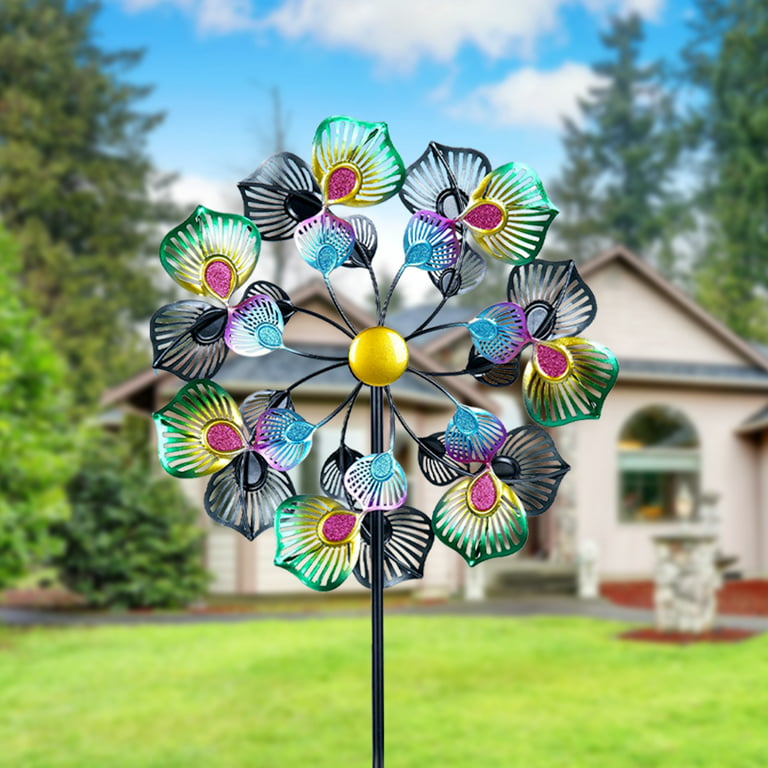 Vp Home Kinetic 3d Metal Outdoor Garden Decor Wind Spinner