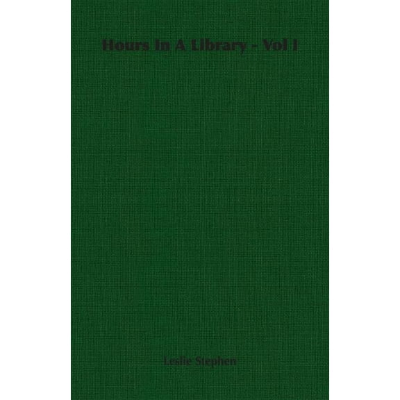 Hours in a Library - Vol I
