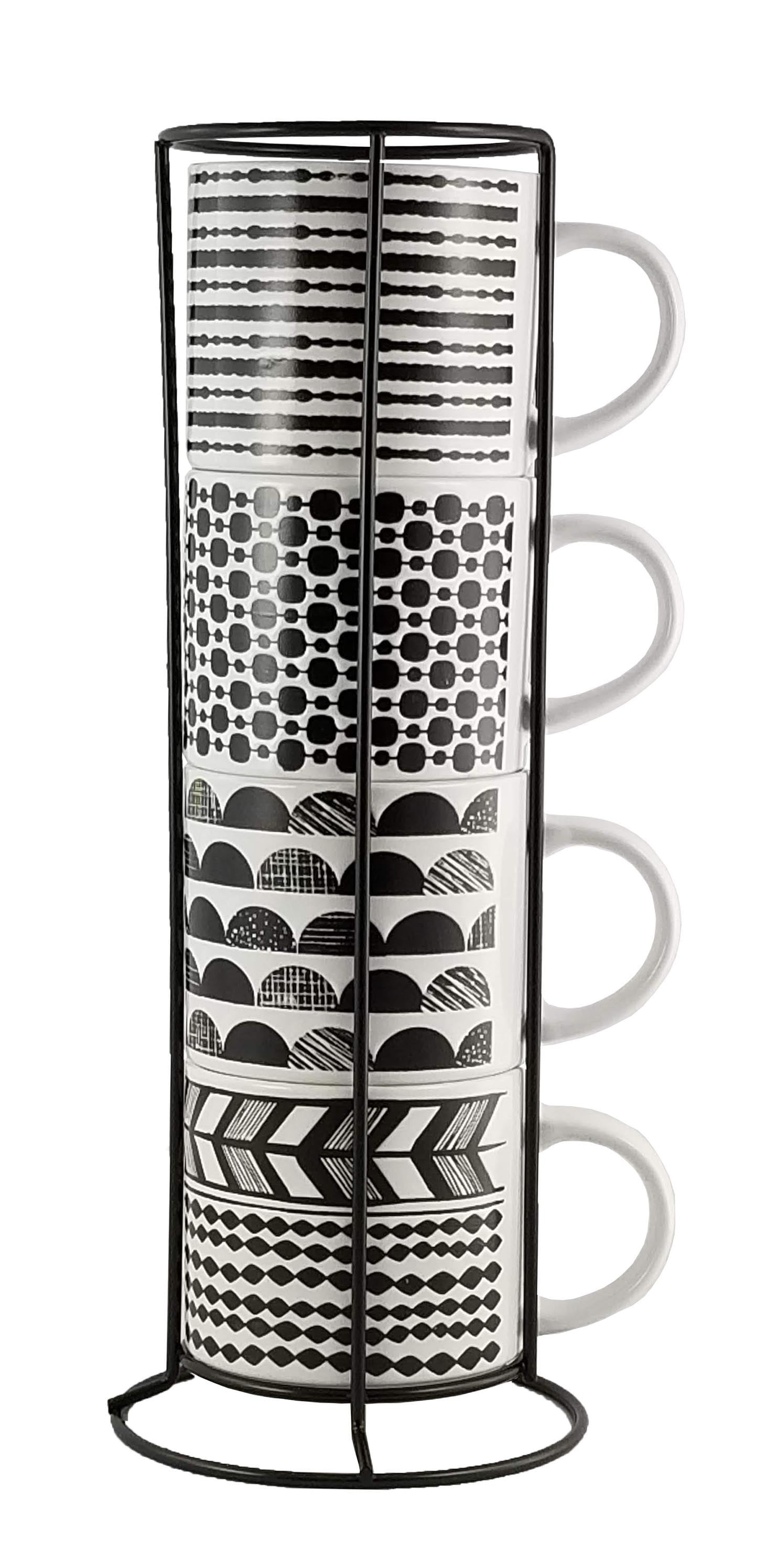 Set of 2 Stackable Coffee Mugs