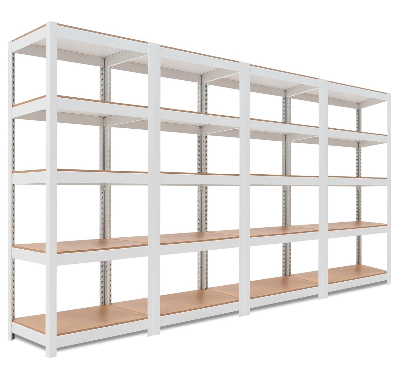OfficeMarshal Double Pack Heavy Duty Shelves Blue, 200 X 120