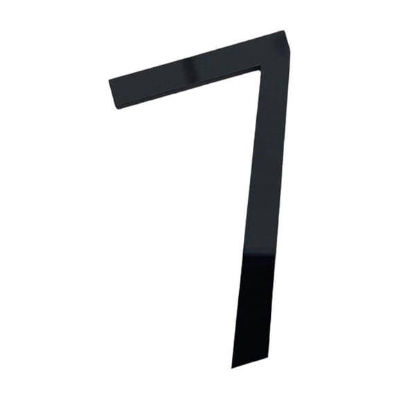 House Address Numbers for Outside, Black Acrylic, 6 in 3D, Home Address Numbers for House, Modern Styling, 1 Pc