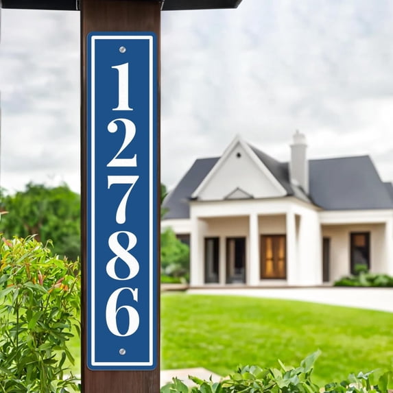 House Address Sign Post Sign Reflective House Numbers - Walmart.com