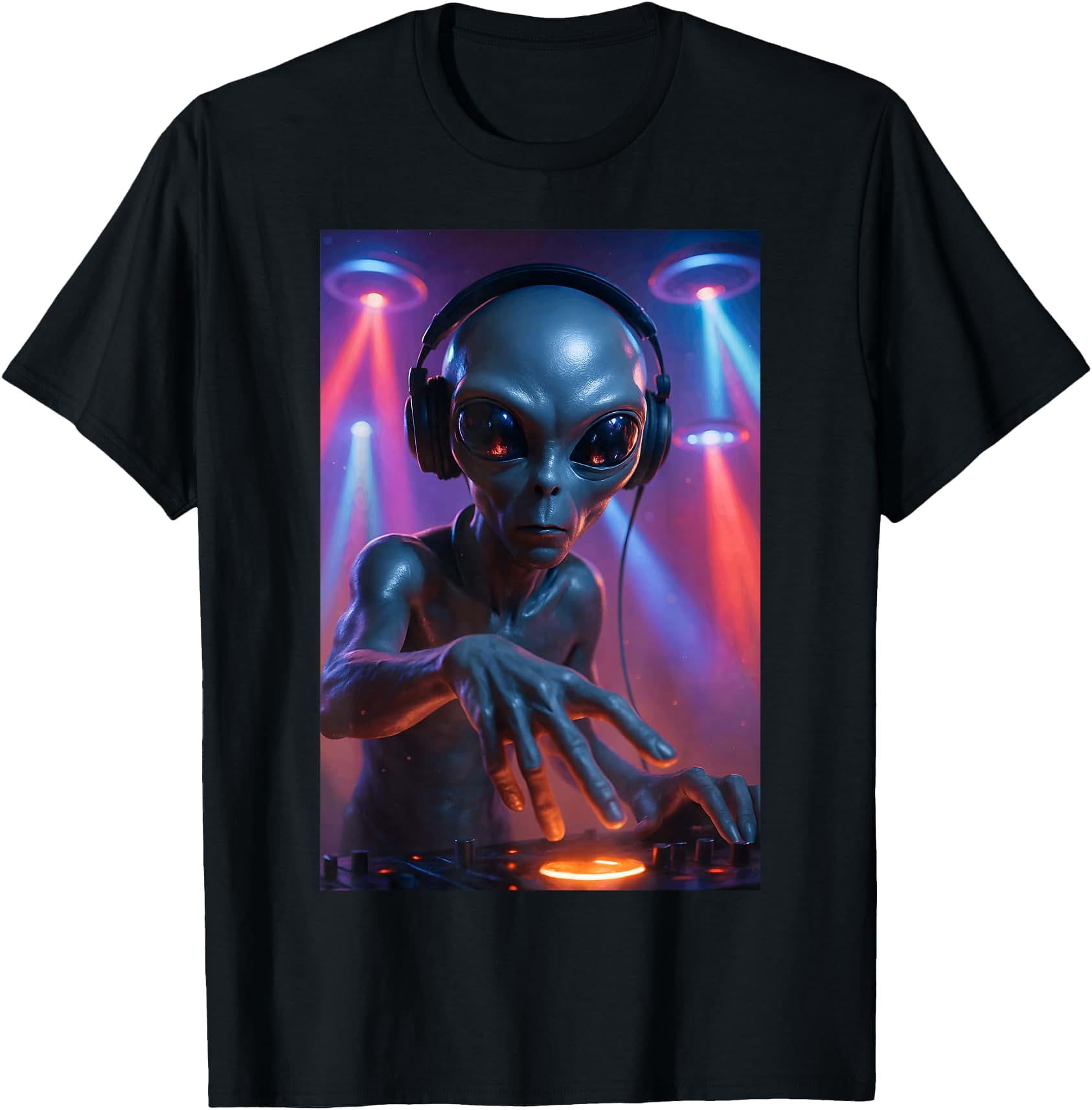 House Alien Dj Headphone Disco T-Shirt - Walmart.com