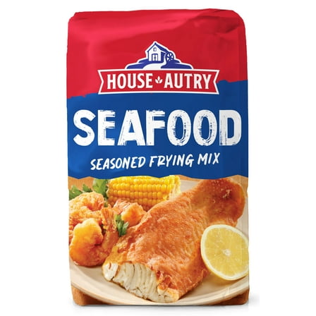 House Autry Seafood Breader 5lb Bag Crispy Seasoned Coatings & Batters Frying Mix