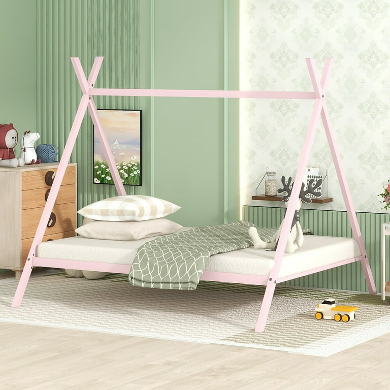 Full size bed frame for best sale girl