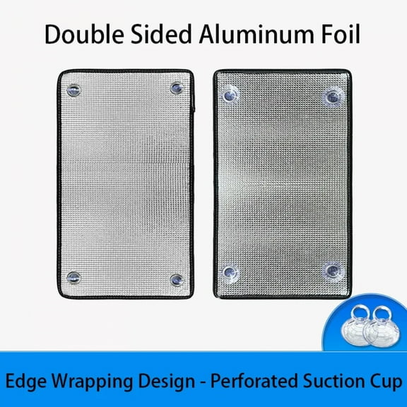 House Blackout Window Film Sun Shade Insulation Aluminum Foil Pad Balcony Room Car Glass UV Protection Curtain Screen Tools