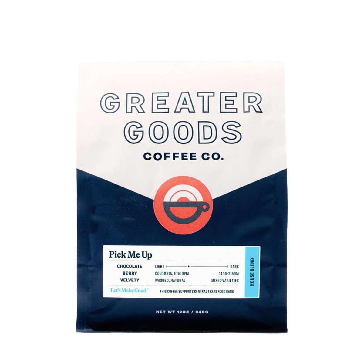 House Blend - Roasted by Greater Goods Coffee Co. - Freshly Ground Coffee - 12 Ounce Bag