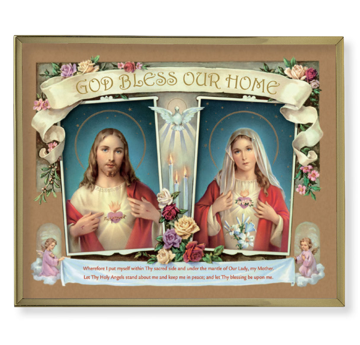House Blessing - SHJ-IMH Picture Framed Plaque Large, Gold Plaque Frame ...